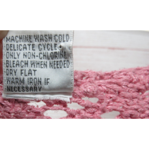 Sostanza Size Large 80% Silk Pink V-Neck Sweater - Picture 8 of 9